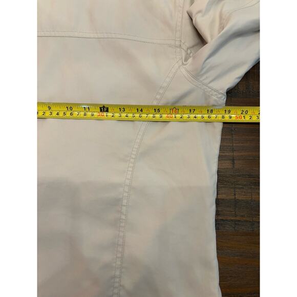 Eddie Bauer Jacket Adult Women's XS Beige Nylon Hooded Full Zip Rain Coat - Picture 8 of 9